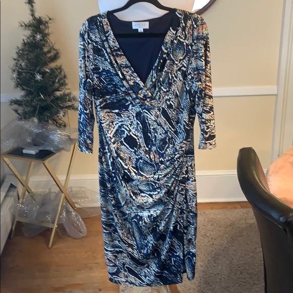 Kasper Dresses & Skirts - Kasper Wrap Dress Size 16 in EUC! Beautiful!